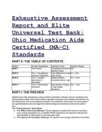 2026/2027 Ohio MA-C Elite Test Bank | SB 144 & OAC 4723-27 Compliant