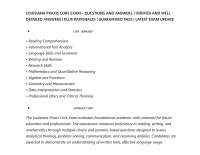 LOUISIANA PRAXIS CORE EXAM – QUESTIONS AND ANSWERS | VERIFIED AND WELL DETAILED ANSWERS |