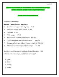 LESSONS 1-20 -CODEHS KAREL PROGRAMMING EXAM QUESTIONS