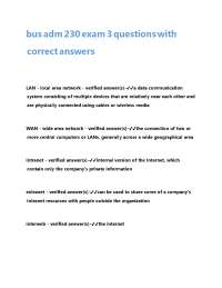bus adm 230 exam 3 questions with correct answers