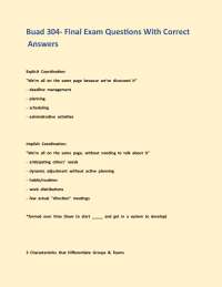 Buad 304- Final Exam Questions With Correct Answers