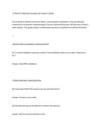 LS Retail CF-300 Exam Questions & Answers (2026) The LS Retail CF-300 (LS Central for Ret