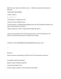 NICET Fire Alarm Systems Certification Level IV — 200 Practice Questions with Answers & R