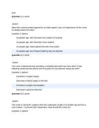 Durham College – NURS 2528 Nursing Quiz 4 (2026 Complete Solutions)