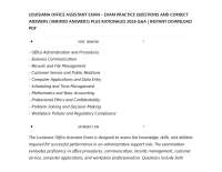 LOUISIANA OFFICE ASSISTANT EXAM – EXAM PRACTICE QUESTIONS AND CORRECT ANSWERS (VERIFIED AN