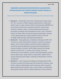 ASSESSMENT QUESTIONS FOR ARCHITECTURAL GLASS AND METAL TECHNICIAN (AGMT)
