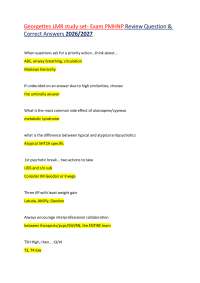 Georgettes LMR study set- Exam PMHNP Review Question & Correct Answers 2026/2027