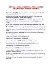 SOP 4004 - STUDY GUIDE EXAM 1 WITH COMPLETE SOLUTIONS 100% VERIFIED 2026-2027!!