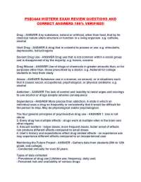 PSB3444 MIDTERM EXAM REVIEW QUESTIONS AND CORRECT ANSWERS 100% VERIFIED!!