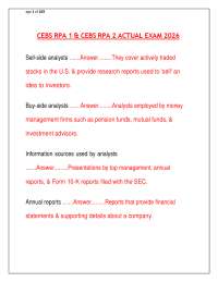 CEBS RPA 1 & RPA 2 Exam Study Guide | Complete Q&A with Verified Answers | 2026/2027 Updat
