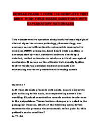COMSAE PHASE 1 FORM 116 COMPLETE TEST BANK HIGH-YIELD BOARD QUESTIONS WITH EXPLANATORY