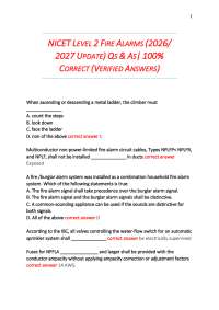 NICET Level 2 Fire Alarms Exam Q&A | 2026/2027 Verified Guide