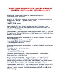UNDER WATER BASKETWEAVING 135 FINAL EXAM WITH COMPLETE SOLUTIONS 100% VERIFIED 2026-2027!!