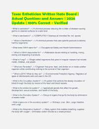 Texas Esthetician Written State Board | Exam Questions with Solutions | 100% Correct - V