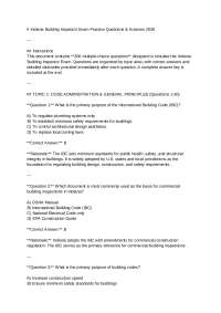 Indiana Building Inspector Exam Practice Questions & Answers 2026