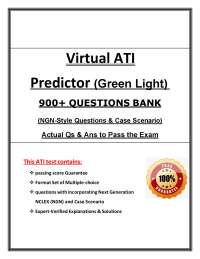 Virtual ATI Predictor Green Light PDF 2026 | 900+ Practice Questions | NGN Guide