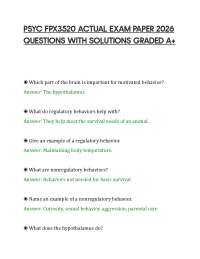 PSYC FPX3520 ACTUAL EXAM PAPER 2026 QUESTIONS WITH SOLUTIONS GRADED A+