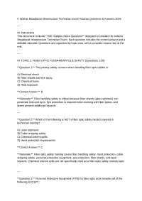 Indiana Broadband Infrastructure Technician Exam Practice Questions & Answers 2026