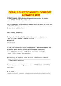 CEPA L6 Questions with Correct Answers 2026 | Complete Level 6 Certification Exam Study Gu