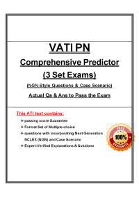 VATI PN Comprehensive Predictor PDF 2026 | 3 Practice Sets | NGN Study Guide