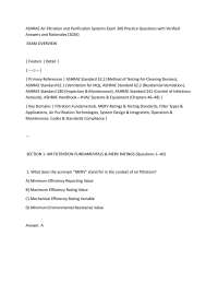 ASHRAE Air Filtration and Purification Systems Exam 200 Practice Questions with Verified