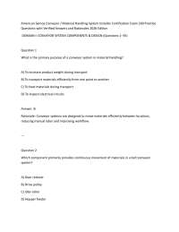 American Samoa Conveyor / Material Handling System Installer Certification Exam 200 Practi