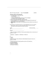 BIOL 355 ECOLOGY EXAM 2 VERSION B | QUESTIONS AND ANSWERS | FALL 2026 ANSWER KEY | 100% CO