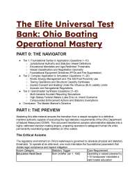 2026/2027 ODNR Ohio Boating Mastery: S-Tier Test Bank