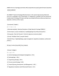 ASBOG Practice of Geology Examination (PG) Comprehensive Study Guide & Practice Questions