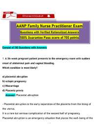 AANP FNP Exam Study Guide | 160+ Practice Q&A with Answers
