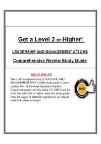 ATI Leadership & Management CMS PDF 2026 | Level 2+ Comprehensive Review Guide