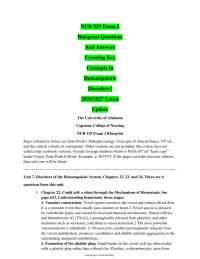 NUR 529 Exam 2 Blueprint Key Concepts in Hematopoietic Disorders 2026/2027 Update Complete