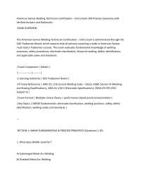 American Samoa Welding Technician Certification – Entry Exam 200 Practice Questions with