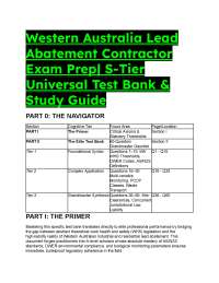 2026/2027 Western Australian Lead Abatement Exam Prep | S-Tier WHS Test Bank