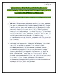 COMPREHENSIVE DOMAIN ASSESSMENT FOR CERTIFIED EMERGENCY MANAGER (CEM)