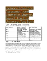 2026/2027 Indiana State Farm Assessment & Estimatics Elite Test Bank