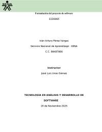 Formulación de proyecto de software de construcción
