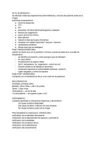 acto quirurgico, examenes preoperatorios