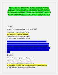 WGU JAVA FRAMEWORKS D287 LATEST UPDATED 2026-2027 ACTUAL FINAL PRACTICE EXAMINATION WITH 1