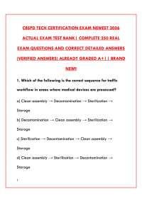 CBSPD TECH CERTIFICATION EXAM 2026 | CSPDT STUDY GUIDE, PRACTICE QUESTIONS & VERIFIED ANSW