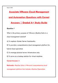 ASSOCIATE VMWARE CLOUD MANAGEMENT AND AUTOMATION EXAM Q&A | VCTA-CMA PRACTICE QUESTIONS WI