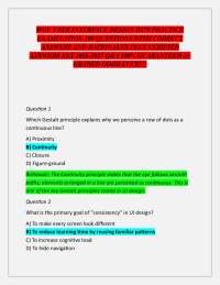 WGU USER INTERFACE DESIGN D279 PRACTICE EXAMINATION 100 QUESTIONS WITH CORRECT ANSWERS AND