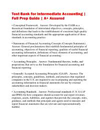 Test Bank for Intermediate Accounting | Full Prep Guide | A+ Assured