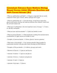 Semmelweis Entrance Exam Medicine Biology Newest Version (2026) Ultimate Questions and 100