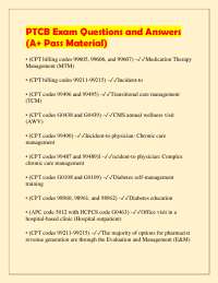 PTCB Exam Questions and Answers (A+ Pass Material)