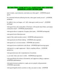 PN 1005 Final Exam 2026 — Complete Final Review Questions with Verified Answers