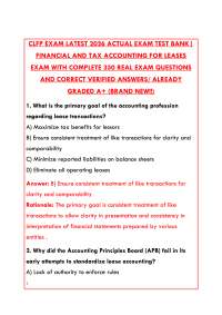 CLFP EXAM 2026 TEST BANK | CERTIFIED LEASE & FINANCE PROFESSIONAL 400+ PRACTICE QUESTIONS
