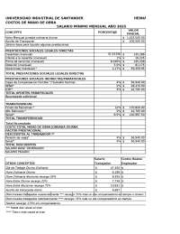 CALCULO DE SALARIO MINIMO