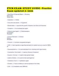 PTCB EXAM- STUDY GUIDE - Practice Exam updated A+2026