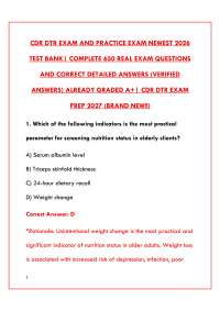 CDR DTR EXAM 2026 | DIETETIC TECHNICIAN REGISTERED STUDY GUIDE & PRACTICE QUESTIONS